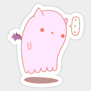 Cat Ghost Sticker